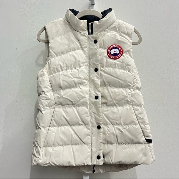 Canada Goose Cream Puffer Vest - Picture 1 of 5